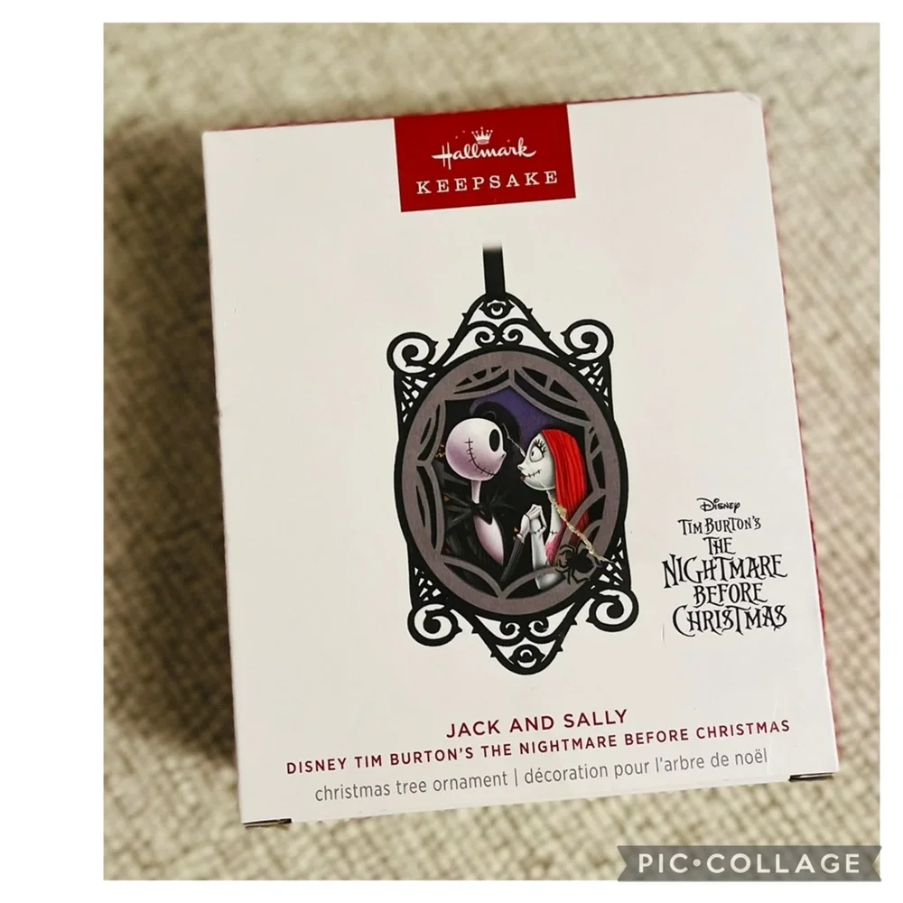 Hallmark Disney Nightmare Before Christmas Jack & Sally Gaze Ornament 2024